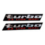 Emblema Amg Turbo Lateral Negro X2 Par Salpicadera