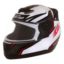 Capacete Protork G6 788 Factory Evolution Branco/vermelho