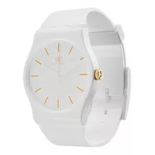 Relógio Marshmallow Bewatch Branco Grande Dourado