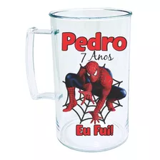 30 Unidades Caneca Chopp 300 Ml Homem Aranha 