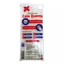 Bastão Cola Quente 1 Kg Fina 7mm X 30 Cm Transparente 83und