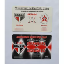 2 Ingresso Futebol São Paulo Cruzeiro Sorocaba 2004/05