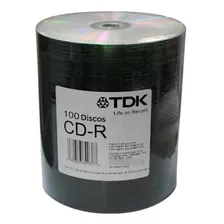 Cd-r Virgen Tdk Estampado 700mb 80min 52x Bulk X 100 Unid