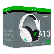 Audifono Gamer C/microf.astro A10 Xbox1/ps4/pc White/green