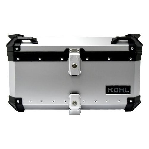 Maleta Top Case Kohl 60 Lts Plata Universal Para Moto Foto 5
