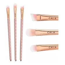 Set De 3 Brochas Pinceles Para Ojos Cala Pelo Sintético 