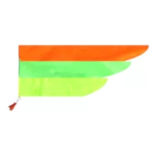 Swing Flag Bandeira 3 Cores Fluor Tripla - Malabares E Circo