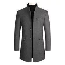 Gabardina De Lana Para Hombre Para Otoño E Invierno, Gruesa