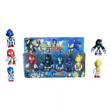 Kit Sonic 5 Bonecos Sonic Conjunto Action Figure -