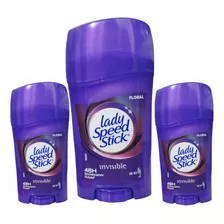  Pack X3 Desodorante Lady Speed Stick® Invisible Floral