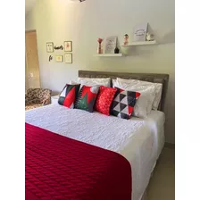 Peseira De Lã Cama Casal Padrão 180x60 Cm! Rápido Cor Vermelho Desenho Trança