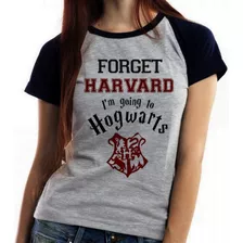 Blusa Baby Look Harry Potter Hogwarsts Harvard Forget