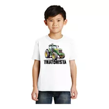 Camisa Camiseta Infantil Trator Tratorista Fazenda Criança F