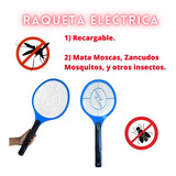 Raqueta Mata Zancudos Moscas Mosquitos Recargable Electrica