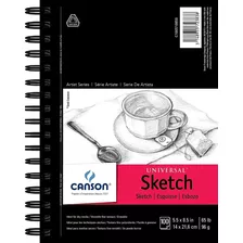 Cuaderno Dibujo Canson Universal Sketch 14x21,6cm 100h 96g