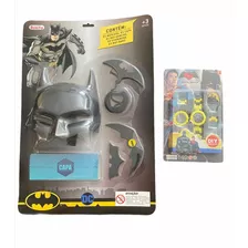 Kit De Acessórios Batman - Acessórios + Relógio Com Adesivo