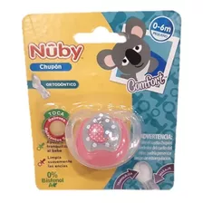 Chupón Ortodóntico Nuby 0-6m Ballena Color Rosa Período De Edad 0-6 Meses