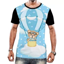 Camiseta Camisa Masculina Urso Baloeiro Tema Festa Em Hd 3