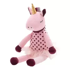 Boneca Pelúcia Unicornio Bailarina -zip Antialérgico Lavável