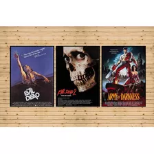 Quadro Decorativo Trilogia Uma Noite Alucinante Evil Dead 