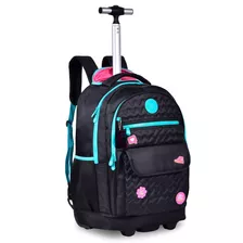 Mochila De Rodinhas Luluca Feminina Original Resistente