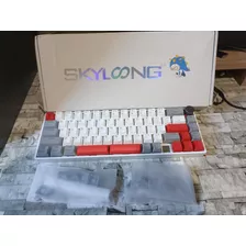 Teclado Optico Skyloong Gk6+ 68 Silver Speed Switch