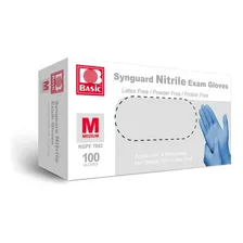 Basic Guantes De Examen De Nitrilo Azul Mdico, Sin Ltex Y