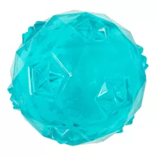 Bolinha Brinquedo Pet Espinho Diamond Pequena C Apito Jambo Cor Azul