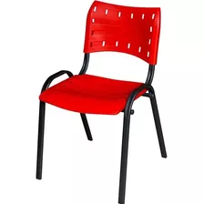Cadeira Iso Comercial Igreja Escola Clinica Oferta Vermelho