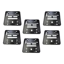 Suporte Placa Moto Moldura Medida Mercosul Contran - 6 Peças