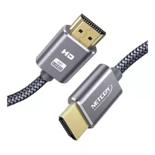 Cable Hdmi Enmallado Netcom 4k 60hz V2.0 De 1.80 Mts