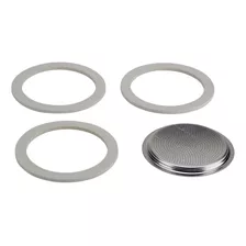 Empaques 3 Y Filtro Plano Cafetera Bialetti De 9 Cups Kit