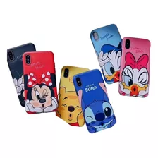 Funda Mickey, Minnie, Stitch Donald Daisy Pooh Para iPhone
