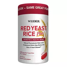 Weider Arroz De Levadura Roja,1200 Mg Red Yeast Rice,240 Cap