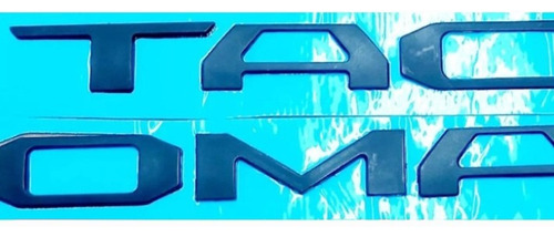 Emblema  Toyota Tacoma Batea Negro 2016-2020 No Vinil Letras Foto 2