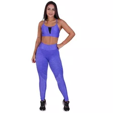 Conjunto Feminino Fitness Legging + Top Academia Cirre 3d 