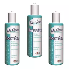 3 Cloresten 200ml Shampoo Antibacteriano - Envio Imediato