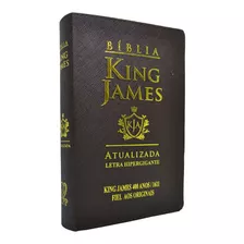 Bíblia King James Atualizada Letra Hipergigante Marrom