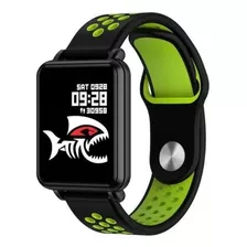 Colmi Smartwatch Land 1 Green Strap Fitness Full Touch Caja Black Bisel Negro