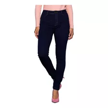 Calça Skinny Pala Coração Cintura Alta Jeans C/ Elastano