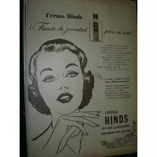 Publicidad Clipping Cosmetica Crema Hinds Miel Almendras M2