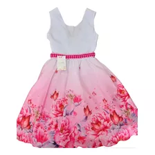 Vestido Infantil Com Rosas