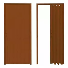 Puertas Plegables Pvc 100 X 210 Marron Plastilit 