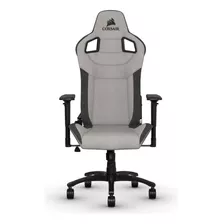 Silla De Escritorio Corsair T3 Rush Gamer Ergonómica Gris Y Charcoal Con Tapizado De Tela