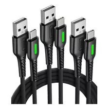 Cable Usb A, Usb C, 3 Cables/1,6+3,3+10 Pies/3,1 A