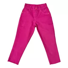 Calça Rosa Pink Jeans Feminino Infantil Moda Blogueirinha