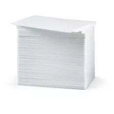 Paquete De 100 Tarjetas De Pvc Blancas