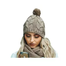 Gorros / Touca De Lã Tricot Com Pompom E Sem Pompom