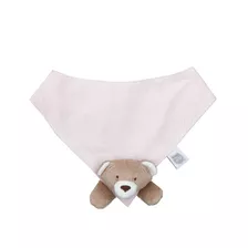 Babador Urso Nino Bandana Zip - Antialérgica E Lavável