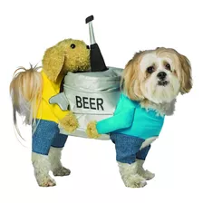 Rasta Imposta Disfraz De Perro Con Barril De Cerveza Para Pe